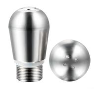 Premium Replacement Steam Wand Nozzle for Expobar, 8 3mm Screw Size, Stainless Steel, 3/4 Hole Choices (four holes)