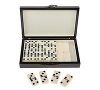 Premium Retro Dominoes Set Classic Funny Board Games & Wood Case for Kids