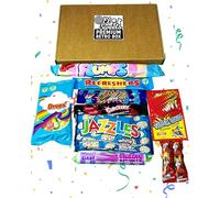Premium Retro Sweets Gift Box - Old School Sweet Hamper with Fizzy, Chewy & Chocolate Treats - Nostalgic Gift for Adults & Families - Letterbox Friendly