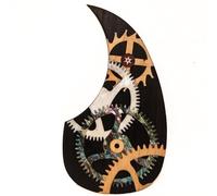 Premium Rosewood Acoustic Guitar Pickguard For Martin D45 Self-Adhesive Scratch Plate with Genuine Abalone Shell Inlay & 3M Backing, Compatible with Most 39-42″ Folk Acoustic Guitars (#6)