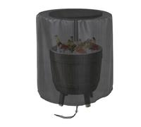 Premium Round Cover, Weather Shield Case, Outdoor Side Table Protector with 53x58cm Fit, Waterproof Fabric Enclosure with Reinforced Stitching, Outdoor Gear for Park House Yard