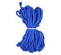 Premium Royal Blue Macrame Cord, 20 m / 65 ft of 3 mm Thick Natural Cotton Thread Yarn Macrame Rope for Wall Hangings, Plant Hangers, DIY Crafts, Home Decorations, Gift Wrapping (Hank)