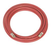 Premium Rubber Alloy Air Hose With 1/4 Inch Bsp Unions - 5M Length And 8mm Bore For Garage Use