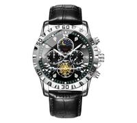 Premium Ruggedized Lunar-Tracking Sport Timepiece - Precision Analog Wrist Clock, Features High- Shock-Resistant Mechanical Architecture for Durability | 5ATM Hermetically-Sealed Housin