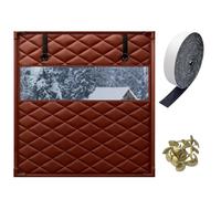 Premium RV Window Insulation Kit Winter Windproof Thermal Barrier Noise Reduction Wrap for Air Conditioner & Heater Brown 200x240cm Ultimate Energy Saver Solution