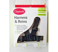 Clippasafe Harness & Reins Easy Wash Black