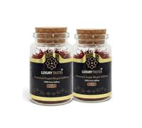 Premium Saffron Threads - Great Taste 2-Star Award Winner 2025 - Super Negin Grade, Hand-Picked All-Red Stigmas, Kesar (Safran) - High Colouring Strength, Tea, Paella & Desserts 10g (2 x 5g Jars)