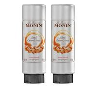 Premium Salted Caramel sauce | 2 x Monin Salted Caramel Sauce 500ml for Mochas, Coffee, Chocolate, Dessert Sauce, ice cream topping and more