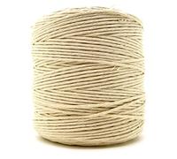 Premium Sandy Beige Macrame Cord, 200 m / 656 ft of 3 mm Thick Natural Cotton Thread Yarn Macrame Rope for Wall Hangings, Plant Hangers, DIY Crafts, Home Decorations, Gift Wrapping (Reel)