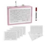 Premium Savings Box • Pink • Ready Assembled • Reusable • 6 Savings Goals • Money Box with Numbers to Tick • Money Box with Savings Target 100€, 200€, 500€, 1000€, 2x DIY • Includes Pen • (Pink)