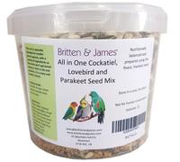 Premium Seed Mix for Cockatiels, Lovebirds & Parakeets by Britten and James