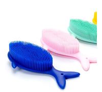 Premium Sensory Brush for Kids or Autism,Soft Silicone Body Scrubber,2 in 1 Sensory Room Occupational Therapy Brushes,Silicone Loofah,Pet Shower Brushes Bath Brush Shampoo Brush