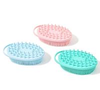 Premium Sensory Brush for Kids or Autism,Soft Silicone Body Scrubber,2 in 1 Sensory Room Occupational Therapy Brushes,Silicone Loofah,Pet Shower Brush Bath Brush Shampoo Brush