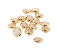 Premium Set of 15 Trumpet Valve Finger Buttons - Exquisite Craftsmanship Inlay, Improves Key Accuracy & Playing, Musical Instrument Replacement Parts