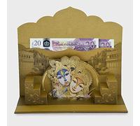 Premium Shagun Gift Money Envelope Radha Krishan Design Money Holder Card Fancy Packet for Christmas Diwali Easter Birthday Wedding Anniversary Designer Invitation Envelopes (Pack of 10)