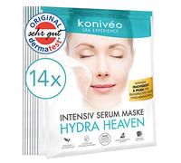 Premium Sheet Mask - Hydrating Hydrogel face mask with Hyaluronic Acid. Parabens free. German Derma-Test rating “Excellent” Pack of 14
