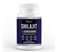 Premium Shilajit Capsules with Ashwagandha | Natural Energy Booster, Stress Relief & Vitality Enhancer | Pure Himalayan Extract | 60 Capsules