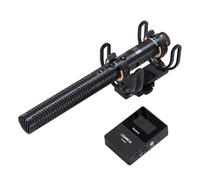 Premium Shotgun Microphone 2.4G Wireless Super Cardioid Condenser, 100M Range, 48kHz 24bit Sampling Rate, Low Cut Filter, Dual Modes (Comica VM30) for Broadcast, Filmakers