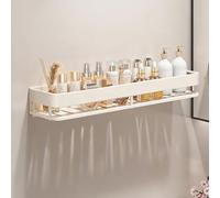 Premium Shower Shelves Kit, Multi-Functional and Durable Rack with Quick Installation, Rust-Proof Finish for Waterproof Bathroom Storage, Perfect Space Saving(White,23.6in (60cm))