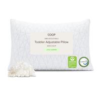 Coop Home Goods Premium Shredded Memory Foam Toddler Pillow with Bamboo Case Washable Hypoallergenic USA