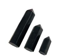 Premium Shungite Crystal Stone Towers- Natural Polished Healing Crystal Point Obelisk- Highly Protective Reiki Chakra Meditation Energy Generator(80 * 25mm/98g)