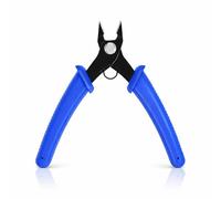 Premium Side Wire Cutter, Precision Flush Cutters, Small Cable Snips，5 inch Electrician Tools Wire Snips for Electronics DIY Jewelry Craft Model Making with Ergonomic Non-Slip Handle Blue
