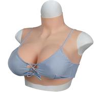 Premium Silicone Breast Forms B-G Cup Realistic Fake Boob Self Adhesive Prosthetic Breasts for Crossdressers Post-Mastectomy Transgender Cosplay Trans Women