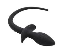 Premium Silicone Butt Plug with Tail for BDSM & Fetish Play - Kinky Anal Plug for Couples, Sissy Kink, Gimp, Erotic Adult Toy for Men & Women