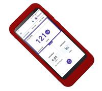 Premium Silicone Case (More fit/More Coverage/More Protection) for Omnipod 5 Receiver (Continuous Glucose Monitoring) (RED)