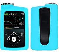 Premium Silicone Cover Soft Case for Medtronic Insulin Pumps (MiniMed 630G MiniMed 640G MiniMed 650G MiniMed 670G MiniMed 770G MiniMed 780G) (Blue)