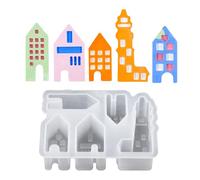 Premium Silicone House Accessory Mold for Making Unique European Hollow House Figurines Great for Home Decoration Silicone Crafting Mold