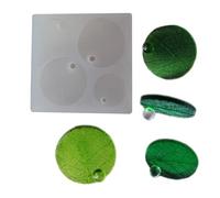 Premium silicone jewelry pendant mold for artistic creation of resin and soap craft water drops and leaves patterns