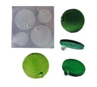 Premium Silicone Jewelry Pendant Mold for Artistic Creation of Water Drop and Leaf Patterns in Resin and Soap Clear Silicone