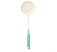 Premium Silicone Kitchenware Set Non Spatula and Soup Spoon for Cooking Tasks (B White and green)