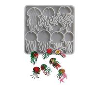 Premium Silicone Marine Creature Pendant Casting Tool for Handmade Necklaces Earrings and Clay Art Creations