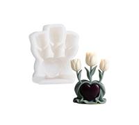 Premium Silicone Mold Featuring Plant Engineering and Love Outline for Soap and Candlecraft Floral Silicone Mold