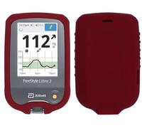 Premium Silicone Soft Case for Freestyle Libre/Freestyle Libre 2 (Continuous Glucose Monitor)… (RED)