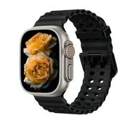 Premium Silicone Sport Band - Compatible With Apple Watch Ultra3/2/1 SE3/2/1 Series11/10/9/8/7/6/5/4/3/2/1 49mm/46mm/45mm/44mm/42mm - Breathable Waterproof Strap for Men & Women, Starlight