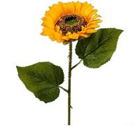 Premium Silk Artificial Sunflower Bouquet Featuring Natural Layered Petals and Bendable Iron Wire Stem for Elegant Home Decoration Wedding Events Outdoor Styling Multiple Colors(Yellow)