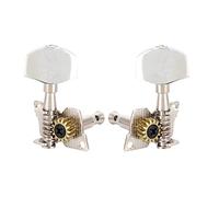 Premium Silver Classical Ukulele Tuning Pegs for DIY and Maintenance Projects Featuring 2L2R Machine Heads with Copper Alloy Gears for Precise String Adjustment
