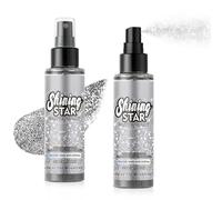 Premium Silver Glitter Spray - Luxurious Shimmer Mist for Body, Hair, Face & Clothing, Long-Lasting, Quick-Drying & Water-Resistant Sparkle for Festivals, Parties & Stage Glamour, 100ml,1 Pack