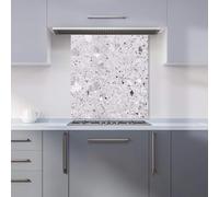 Warren Reed - Designer Silver Grey Quartz Effect Kitchen Splashback W600Mm X H650Mm, Multi