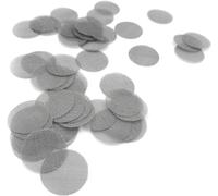 Premium Silver Pipe Screen Stainless Steel Mesh Gauzes - 50 Pipe Screens (17mm)