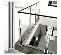 Premium Silver Square Railing Post Holder for irs, Balconies & Dec - Metal Support for Pool Fences & Corridors - Slish & Functal Baluster Bracket