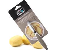 Premium Silver Straight Vegetable Peeler - Taylors Eye Witness, Great Kitchen Gadget, with Sturdy Zinc Aluminum Construction with Silver & Grey Colour, Glides Easily Over Apple, Carrot Or Potato