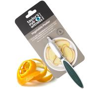 Premium Silver Straight Vegetable Peeler - Taylors Eye Witness, Great Kitchen Gadget, with Sturdy Zinc Aluminum Construction with Silver & Green Colour, Glides Easily Over Apple, Carrot Or Potato