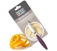 Premium Silver Straight Vegetable Peeler - Taylors Eye Witness, Great Kitchen Gadget, with Sturdy Zinc Aluminum Construction with Silver & Purple Colour, Glides Easily Over Apple, Carrot Or Potato
