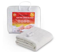 Premium Single Bed Electric Underblanket Bed Warmer With 3 Heat Settings Non Woven 100% Polyester Heated Mattress Pad Overheat Protection & Easy Fit Tie Straps, 65x135 Cm
