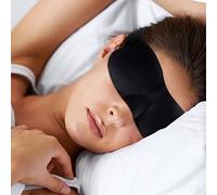 Premium sleep masks, sleeping anywhere with DrSleepwell sleeping mask, black blindfolds opaque, better sleep and no longer suffering from fatigue, eye-wear for light on the plane, workplace, car, unisex for women and men, anti-light, earplugs included