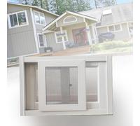 Premium Sliding Shed Window Replacement for Mobile Homes 14" 40" Sizes White Ideal for Basement & Bathroom WxH 60x43cm (24x17)